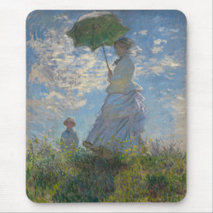 Mousepad Mulher de Claude Monet com Parasol (The Stroll)