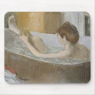 Mousepad Mulher de Edgar Degas em seu banho, limpando seu