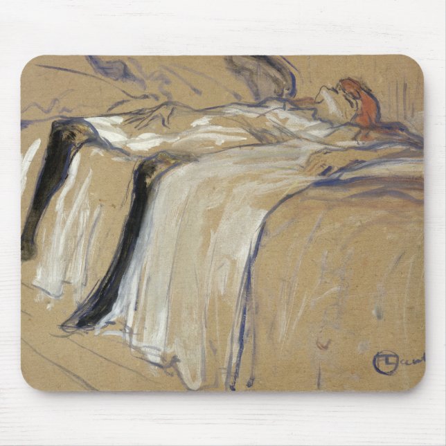 Mousepad Mulher de Henri de Toulouse-Lautrec | que (Frente)