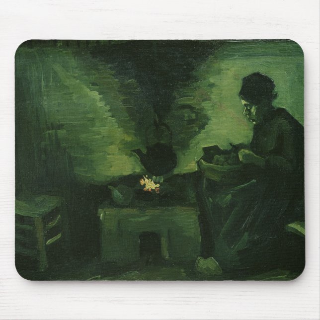 Mousepad Mulher do camponês de Vincent van Gogh | pela (Frente)