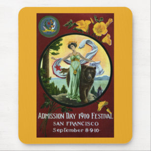Mousepad Mulher do festival do dia de admissão de