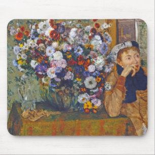 Mousepad Mulher e vase das flores, Edgar Degas