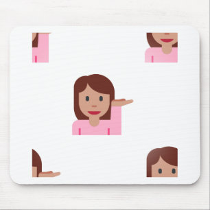 Mousepad mulher emoji