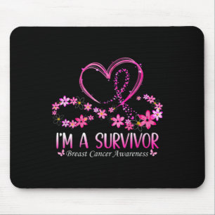 Mousepad Mulher, eu sou rosa de consciência Cancer de sobre
