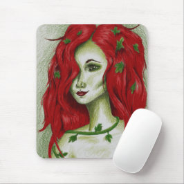 Mousepad Mulher Fantasia Sexy Ruiva Ninfa da Hera Retrato A