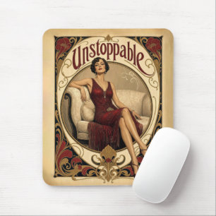 Mousepad Mulher Imperturbável com Porte Elegante em Estilo