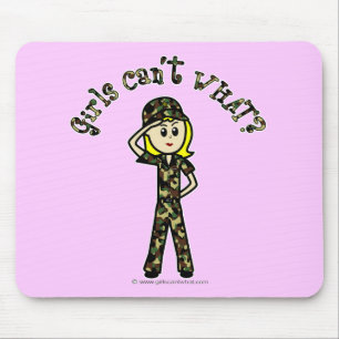 Mousepad Mulher loira do exército