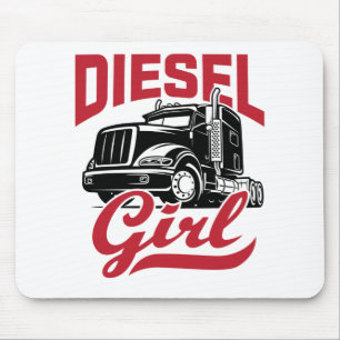 Mousepad Mulher: Motorista de caminhão Mulheres Diesel Gar