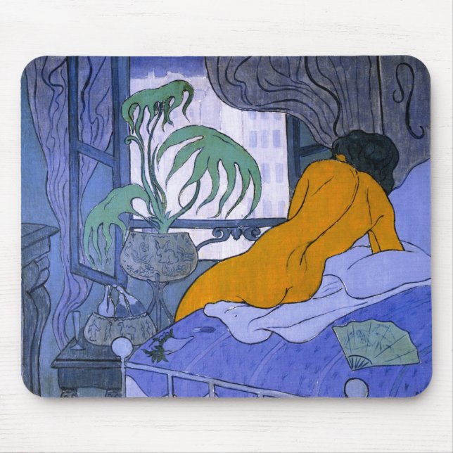 Mousepad Mulher na Sala Azul (por Paul Ranson) (Frente)
