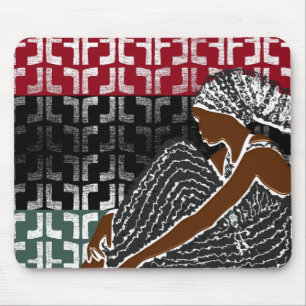 Mousepad Mulher Negra Africana com Quebra-Cabeça Herança