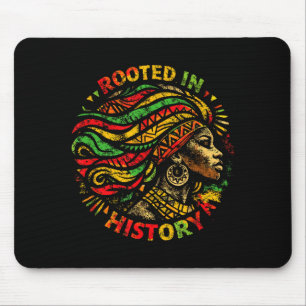 Mousepad Mulher negra afro raízes africanas história da mel