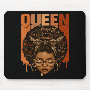 Mousepad Mulher Negra Educada Mês da História Negra Forte G