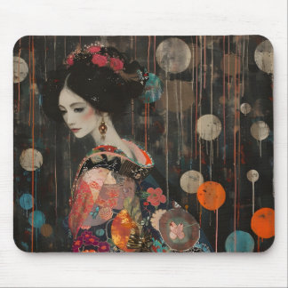 Mousepad Mulher Pensiva em Kimono