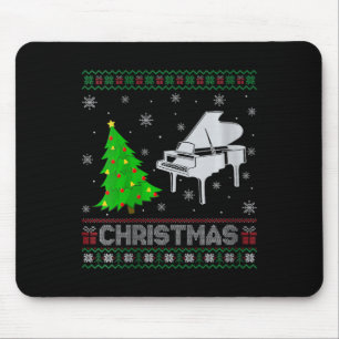 Mousepad Mulher Piano Xmas Tree Lighting Feia De Natal