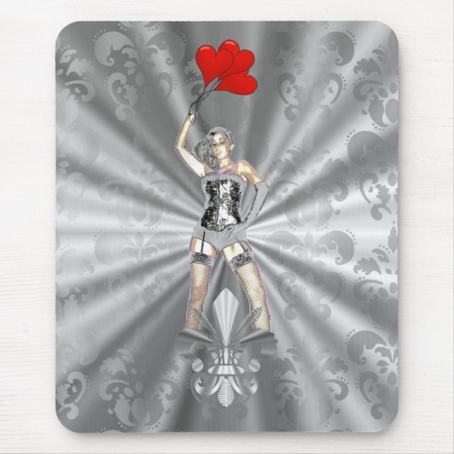 Mousepad Mulher-prata (Frente)