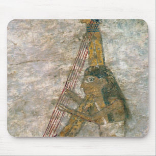 Mousepad Mulher que joga uma harpa arqueada