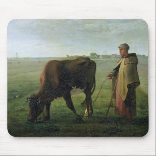 Mousepad Mulher que pasta sua vaca, 1858