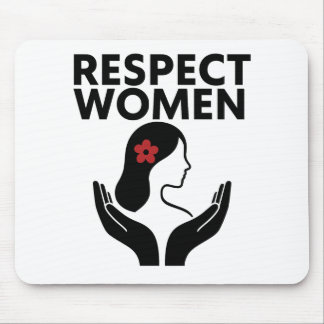 Mousepad mulher respeitosa