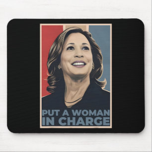 Mousepad Mulher Responsável Kamala Harris Mulher Presidenta