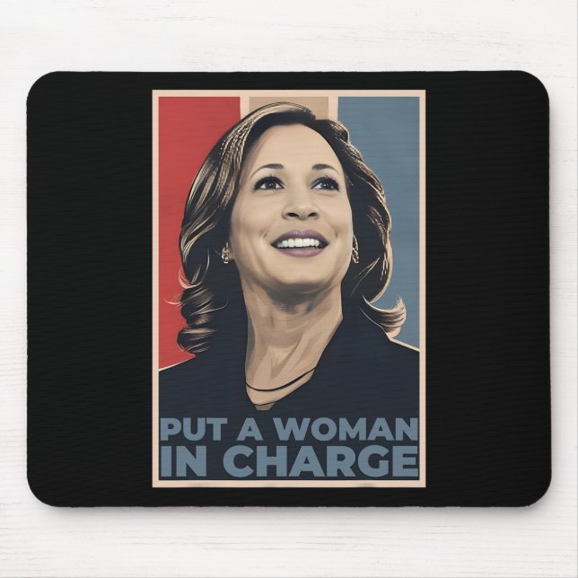 Mousepad Mulher Responsável Kamala Harris Mulher Presidenta (Frente)