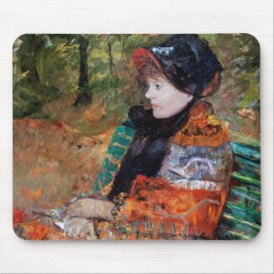 Mousepad Mulher sentada no banco, Mary Cassatt