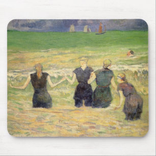 Mousepad Mulheres a Banhar-se em Dieppe de Paul Gauguin