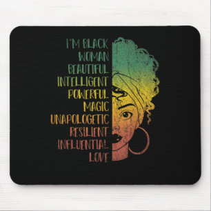 Mousepad Mulheres Africanas Dão à Melanin Orgulho Negro H