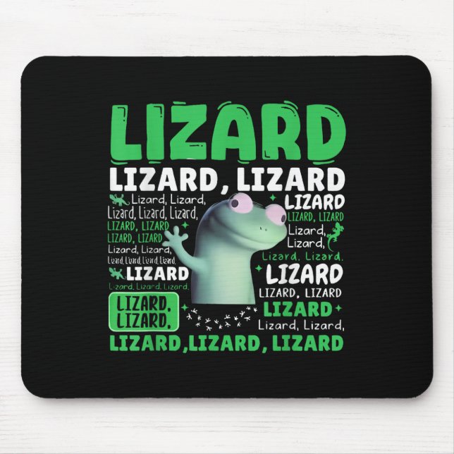 Mousepad Mulheres Animais Engraçadas Lizard Meme Homens _3 (Frente)
