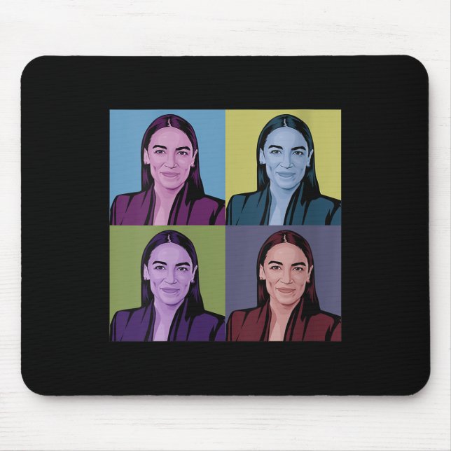 Mousepad Mulheres Aoc Alexandria Ocasio-cortez Primeira Mul (Frente)