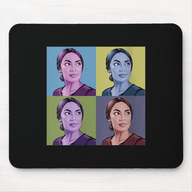 Mousepad Mulheres Aoc Alexandria Ocasio-cortez Primeira Mul (Frente)