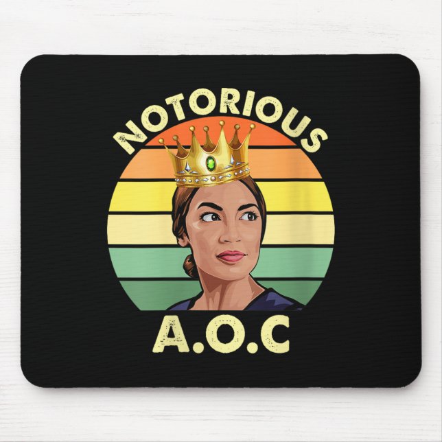 Mousepad Mulheres Aoc Alexandria Ocasio-cortez Primeira Mul (Frente)