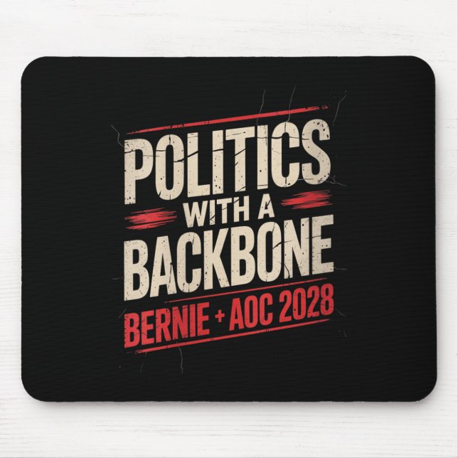 Mousepad Mulheres Bernie Sanders E Aoc 2028 Para O Presiden (Frente)