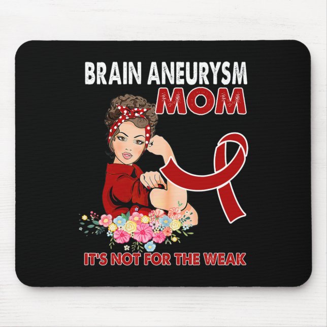 Mousepad Mulheres Causam Aneurisma Fita de Consciência (Frente)