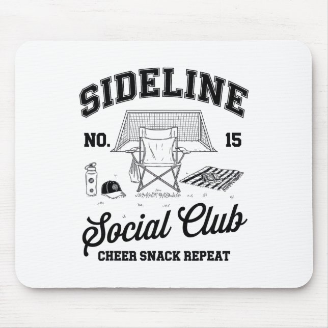 Mousepad Mulheres Clube Social à Margem Dia de Jogo da Mãe  (Frente)