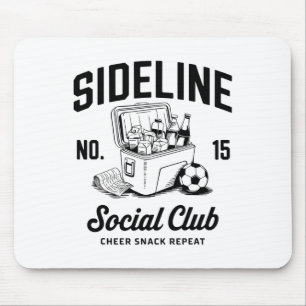 Mousepad Mulheres Clube Social Lateral Mãe de Futebol Dia d