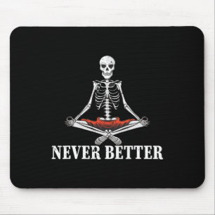 Mousepad Mulheres Crânio Nunca Melhor Fantasia de Halloween