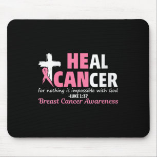 Mousepad Mulheres Curam Cancer Cristão acreditam que Deus a