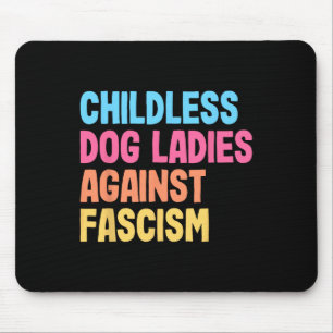 Mousepad Mulheres de Cachorro Contra o Fascismo Kamala Harr
