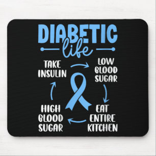 Mousepad Mulheres Diabéticas Vida Baixo Açúcar No Sangue Co