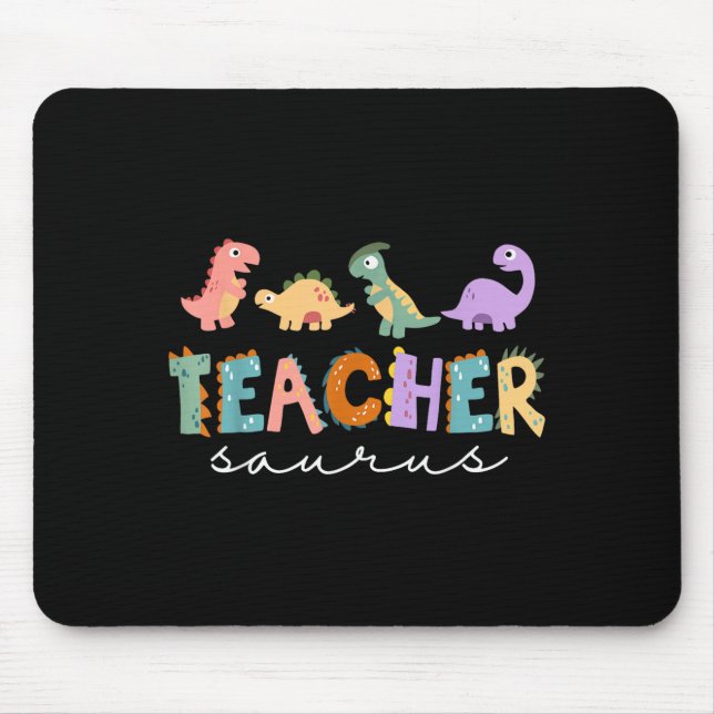 Mousepad Mulheres Dinossauras Professora Teachersaurus Rex  (Frente)