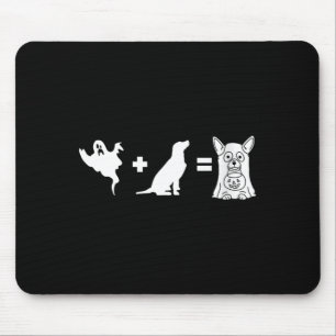 Mousepad Mulheres divertidas Halloween Cachorro Fantasma - 