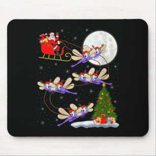 Mousepad Mulheres Dragonfly Papai Noel Trenó Voador Diverti
