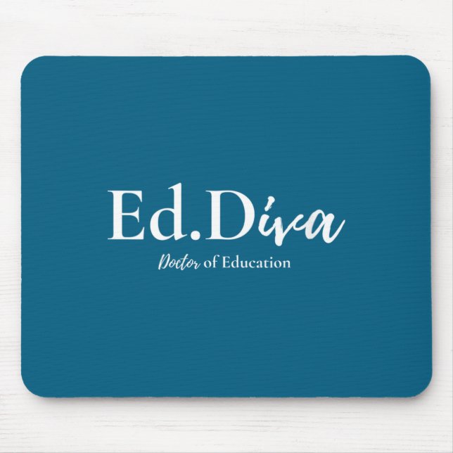 Mousepad Mulheres edd doutora em educação edd diva doutorad (Frente)