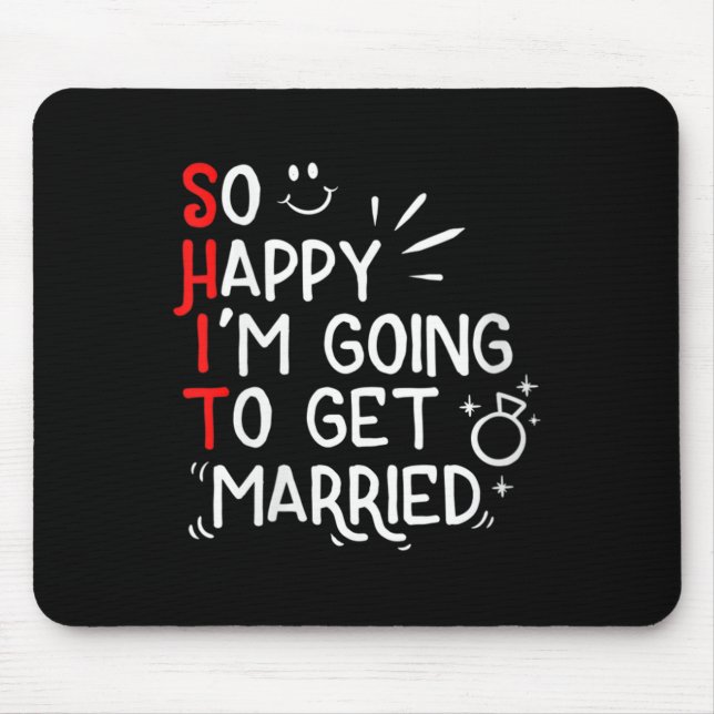 Mousepad Mulheres Engraçadas Casamento Presente Hilarid Gro (Frente)