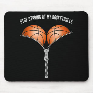 Mousepad Mulheres Engraçadas De Basquete Param De Olhar Par