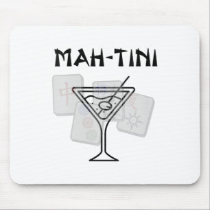 Mousepad Mulheres Engraçadas Mahjong Martini Tail Mah Jongg