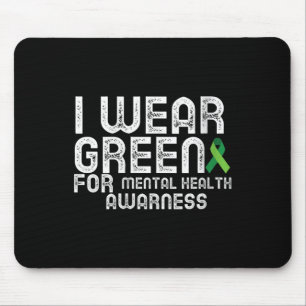 Mousepad Mulheres Eu Visto Verde Para Sensibilização Para A