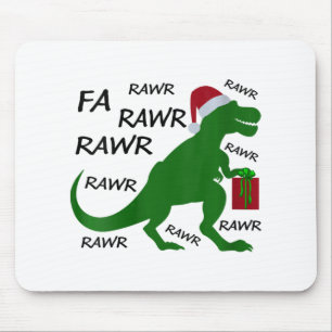 Mousepad Mulheres Fa Rawr Dinossaur T-rex Papais noeis do P