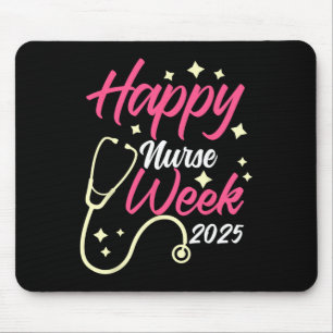 Mousepad Mulheres Felizes Enfermeira Retro Semana Homens Mu