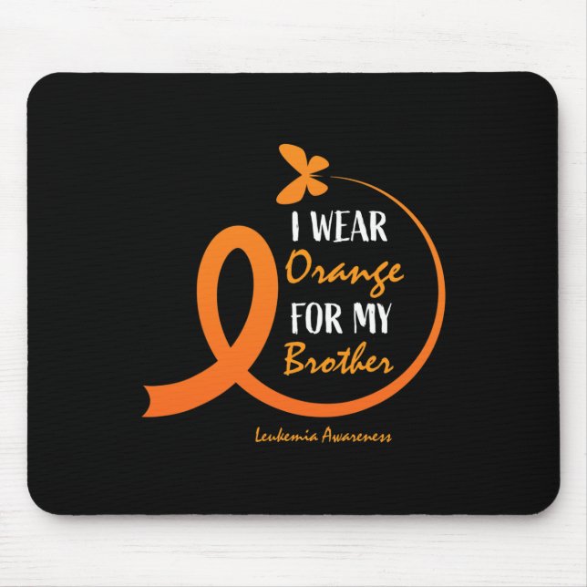 Mousepad Mulheres Homens Que Visto Laranja Para Meu Irmão L (Frente)